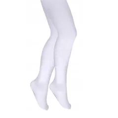 RAJSTOPY DZIECIĘCE BIAŁE BAWEŁNIANE 68-74 CM MILUSIE