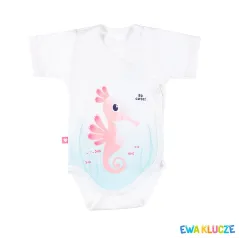 BODY DZIEWCZĘCE Z KRÓTKIM RĘKAWEM SUMMER TIME ECRU 50 CM EEVI