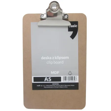 DESKA Z KLIPSEM A5