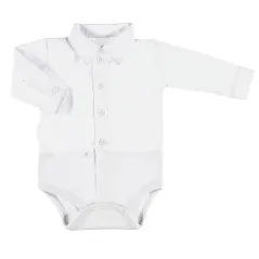 BODY CHŁOPIĘCE KOSZULA Z DŁUGIM RĘKAWEM BIAŁA CEREMONY 74 CM EEVI