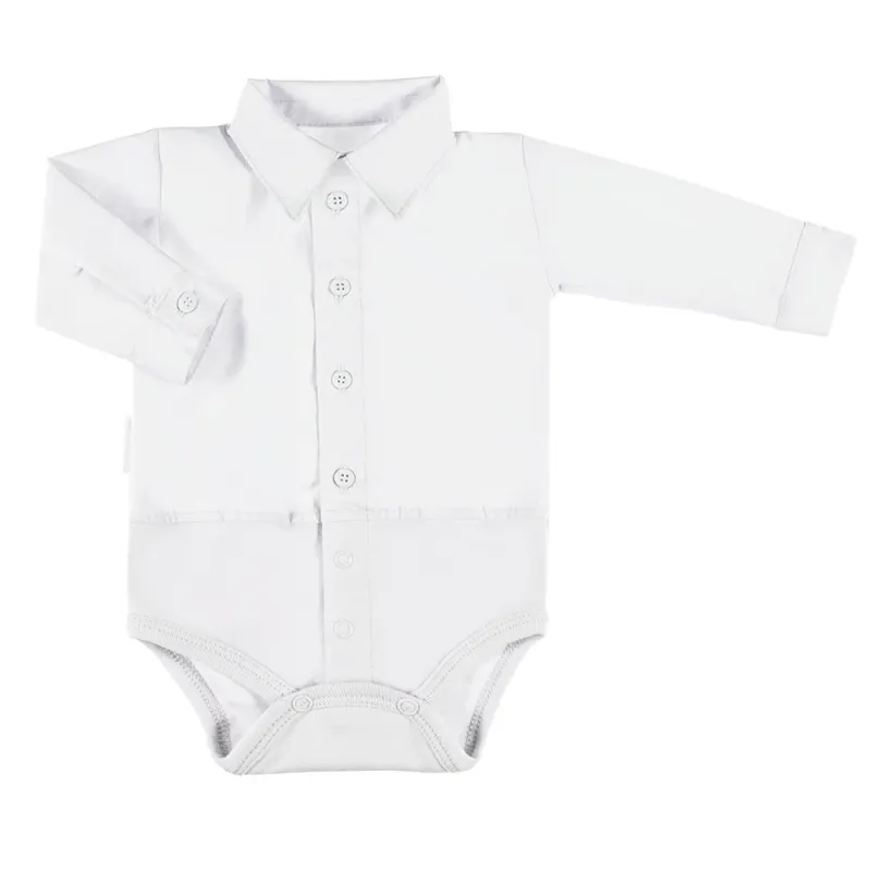 BODY CHŁOPIĘCE KOSZULA Z DŁUGIM RĘKAWEM BIAŁA CEREMONY 74 CM EEVI