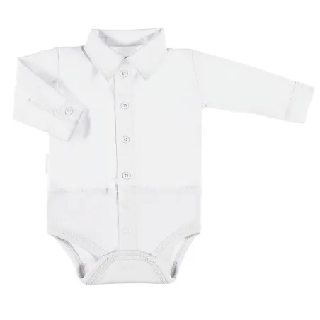 BODY CHŁOPIĘCE KOSZULA Z DŁUGIM RĘKAWEM BIAŁA CEREMONY 74 CM EEVI