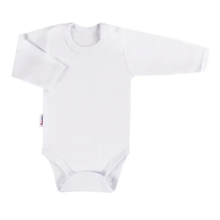 Body Dziecięce Białe Z Długim Rękawem 80 Cm Eevi