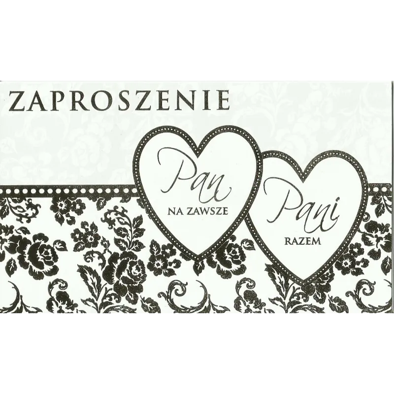 KARNET ZAPROSZENIE NA ŚLUB + KOPERTA