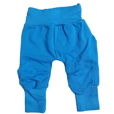 BAWEŁNIANE SPODNIE DRESOWE NIEBIESKIE 56CM BAMAR