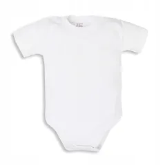 BODY DZIECIĘCE BIAŁE Z KRÓTKIM RĘKAWEM 74 CM EEVI