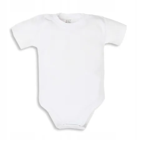 BODY DZIECIĘCE BIAŁE Z KRÓTKIM RĘKAWEM 74 CM EEVI