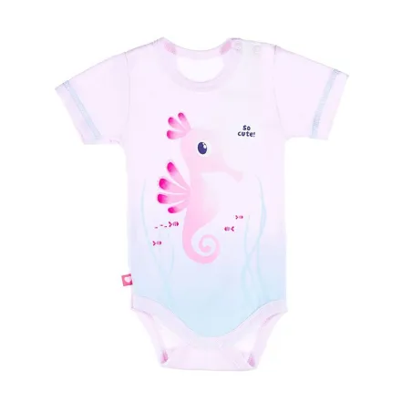 BODY DZIEWCZĘCE Z KRÓTKIM RĘKAWEM SUMMER TIME RÓŻ 86 CM EEVI