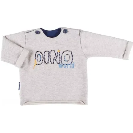 BLUZA CHŁOPIĘCA DRESOWA SZARA 92 CM EEVI