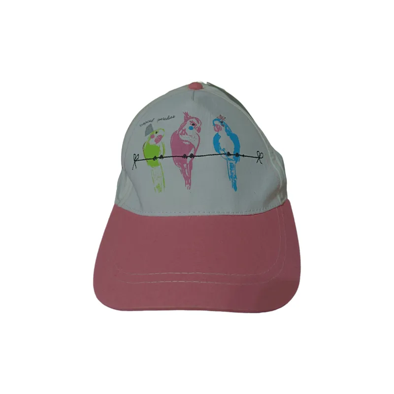 CZAPKA Z DASZKIEM DZIEWCZĘCA PAPUGI RÓŻOWA 54CM YO! CLUB