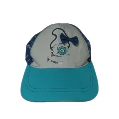 CZAPKA Z DASZKIEM DZIEWCZĘCA APARAT NIEBIESKA 52CM YO! CLUB