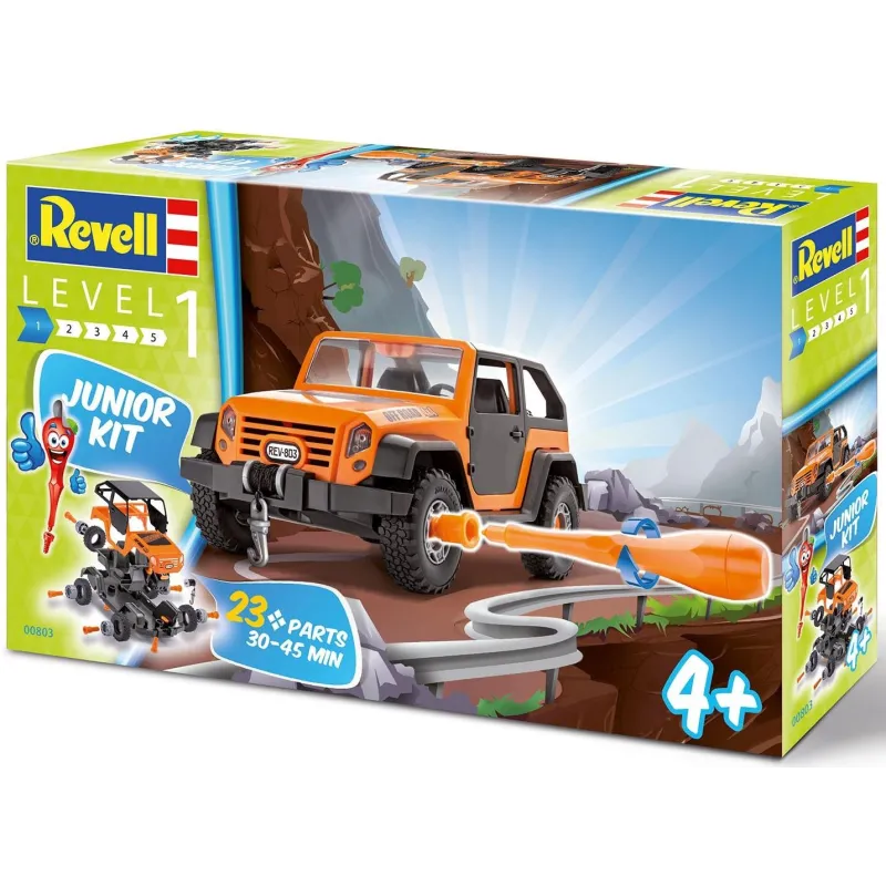 SAMOCHÓD TERENOWY OFF-ROAD DO ZŁOŻENIA REWELL JUNIOR KIT 4+