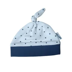 CZAPKA NIEMOWLĘCA BIAŁA W KROPKI 56CM BAMAR