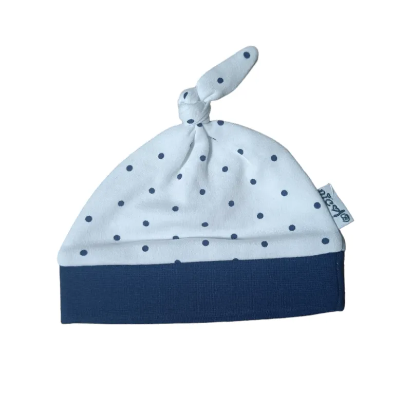 CZAPKA NIEMOWLĘCA BIAŁA W KROPKI 56CM BAMAR