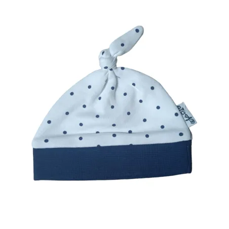 CZAPKA NIEMOWLĘCA BIAŁA W KROPKI 56CM BAMAR