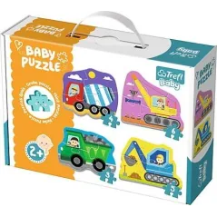 POJAZDY NA BUDOWIE PUZZLE BABY CLASSIC 18 ELEMENTÓW 2+