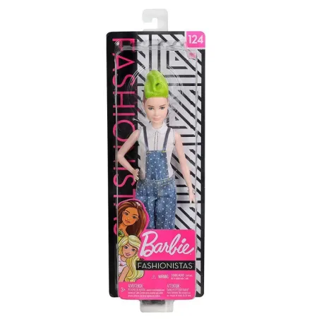 LALKA BARBIE FASHIONISTAS MODNE PRZYJACIÓŁKI ZIELONE WŁOSY 3+
