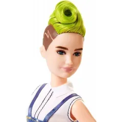 Lalka Barbie Fashionistas Modne Przyjaciółki Zielone Włosy 3+