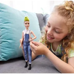 LALKA BARBIE FASHIONISTAS MODNE PRZYJACIÓŁKI ZIELONE WŁOSY 3+