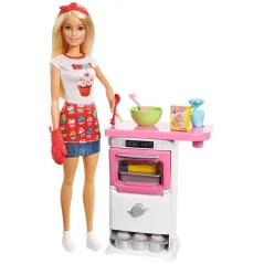 LALKA BARBIE ZESTAW DOMOWE WYPIEKI 3+