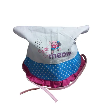 BAWEŁNIANA CHUSTKA DZIEWCZĘCA WIĄZANA CUTE MEOW KOTEK 48CM YO! CLUB