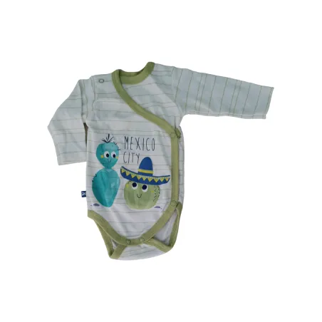 BODY NIEMOWLĘCE Z DŁUGIM RĘKAWEM CACTUS REGULOWANE OLIWKA 56 CM EEVI
