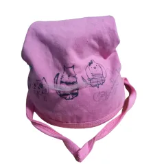 BAWEŁNIANA CZAPECZKA RÓŻOWA ZWIERZACZKI 36-38CM YO! CLUB