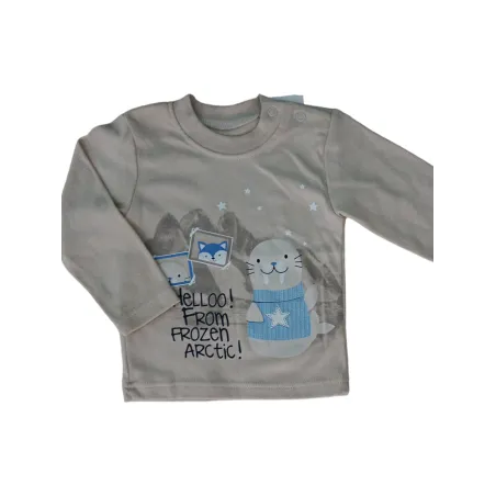 BLUZECZKA CHŁOPIĘCA Z DŁUGIM RĘKAWEM WINTER 80 CM EEVI