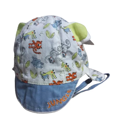 LETNIA CZAPECZKA NIEMOWLĘCA BAWEŁNIANA JUNGLE 38CM YO! CLUB