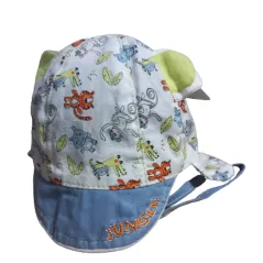 LETNIA CZAPECZKA NIEMOWLĘCA BAWEŁNIANA JUNGLE 40CM YO! CLUB