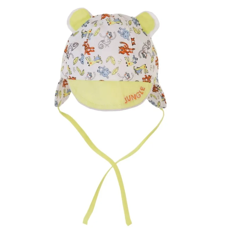 LETNIA CZAPECZKA NIEMOWLĘCA BAWEŁNIANA JUNGLE 40CM YO! CLUB
