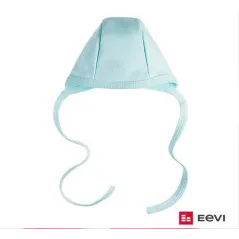 CZAPECZKA Z DZIANINY WIĄZANA BŁĘKITNA 38CM EEVI