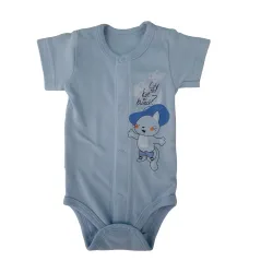 BODY CHŁOPIĘCE Z KRÓTKIM RĘKAWEM NIEBIESKIE RODZINKA 50 CM EEVI