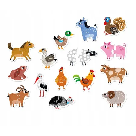 Zwierzątka Na Wsi Puzzle Do Pary Czuczu 18M+