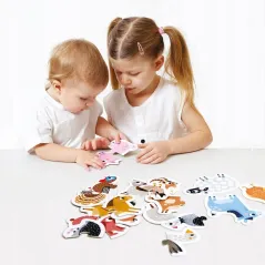 ZWIERZĄTKA NA WSI PUZZLE DO PARY CZUCZU 18M+