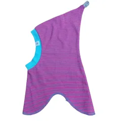 CZAPKA KOMINIARKA DZIEWCZĘCA RÓŻOWA NIEBIESKIE PASKI 44-46CM YO! CLUB