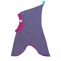 CZAPKA KOMINIARKA DZIEWCZĘCA SZARA RÓŻOWE PASKI 44-46CM YO! CLUB
