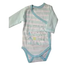 BODY CHŁOPIĘCE Z DŁUGIM RĘKAWEM REGULOWANE PETITE TURKUS 62 CM EEVI