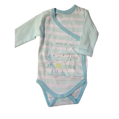 Body Chłopięce Z Długim Rękawem Regulowane Petite Turkus 62 Cm Eevi