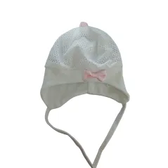 CZAPECZKA NIEMOWLĘCA AŻUROWA BIAŁA 36CM NUS