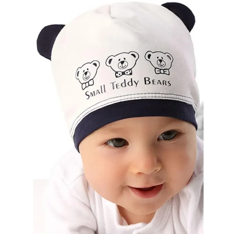 CZAPKA NIEMOWLĘCA BIAŁA SMALL BEARS 40CM MARIKA