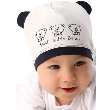 CZAPKA NIEMOWLĘCA BIAŁA SMALL BEARS 40CM MARIKA