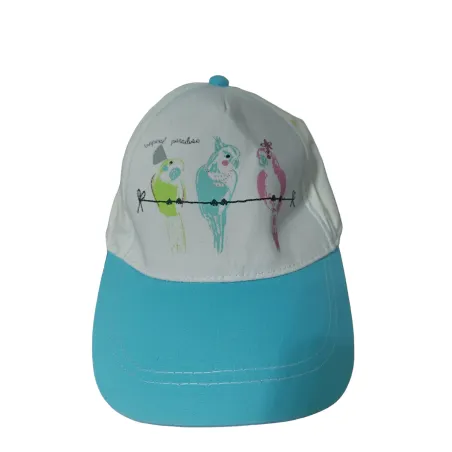 CZAPKA Z DASZKIEM DZIEWCZĘCA PAPUGI NIEBIESKA 52CM YO! CLUB