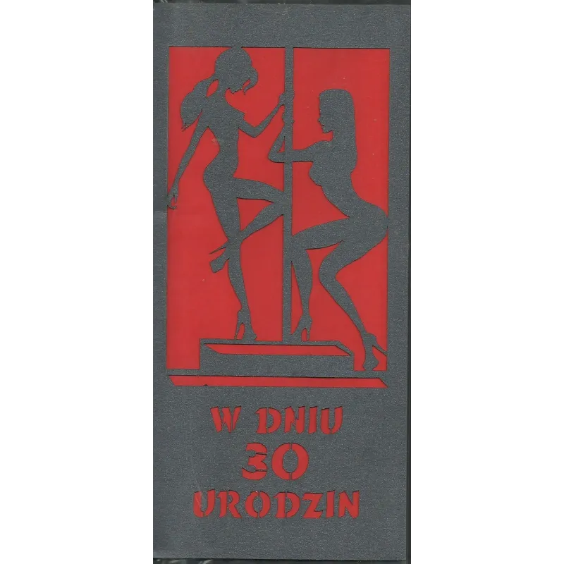 KARNET Z OKAZJI 30-URODZIN + KOPERTA
