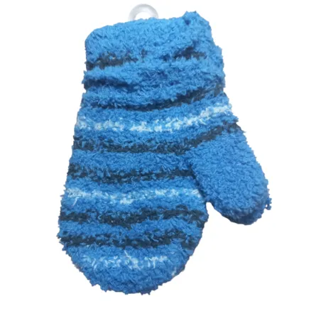 RĘKAWICZKI CHŁOPIĘCE FROTTE NA SZNURKU NIEBIESKIE W PASKI 12 CM YO! CLUB