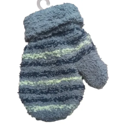 RĘKAWICZKI CHŁOPIĘCE FROTTE NA SZNURKU KHAKI W PASKI 12 CM YO! CLUB