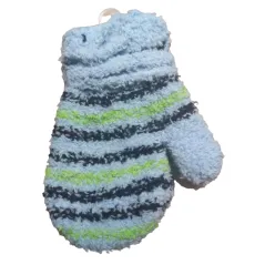 RĘKAWICZKI CHŁOPIĘCE FROTTE NA SZNURKU BŁĘKITNE W PASKI 12 CM YO! CLUB