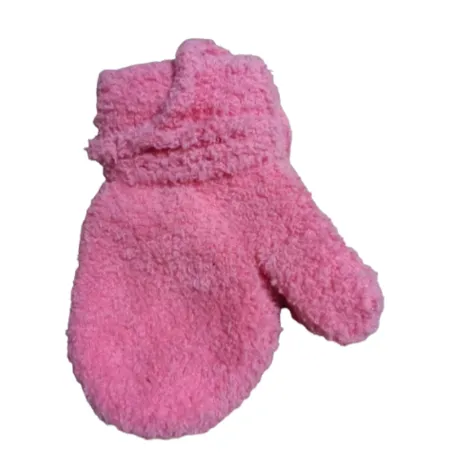 RĘKAWICZKI DZIECIĘCE FROTTE NA SZNURKU BRZOSKWINIOWE 12CM YO! CLUB
