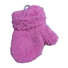 RĘKAWICZKI DZIECIĘCE FROTTE NA SZNURKU RÓŻOWE 10CM YO! CLUB