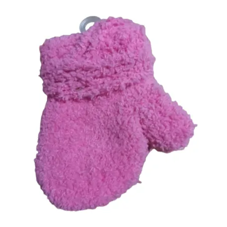 RĘKAWICZKI DZIECIĘCE FROTTE NA SZNURKU RÓŻOWE 10CM YO! CLUB